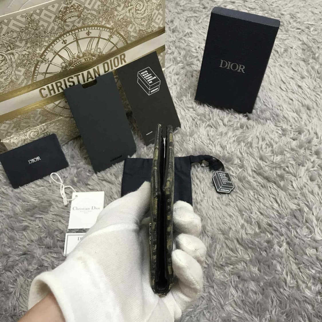 {클로젯}[크림 풀구성]디올 오블리크 오거나이저 카드지갑 상품이미지7