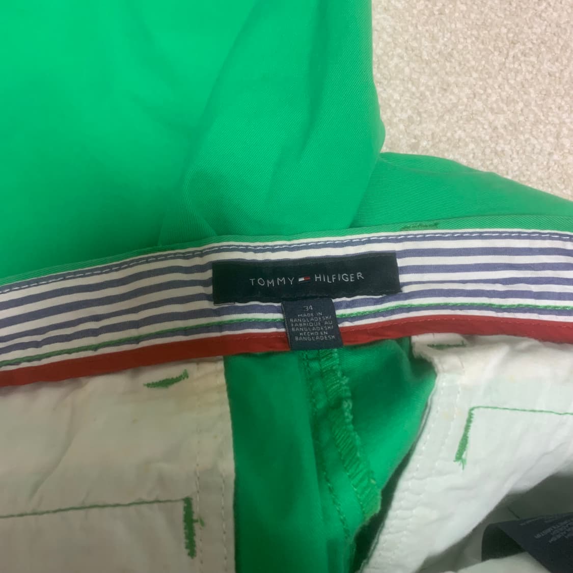 타미힐피거 그린 반바지 35 상품이미지3