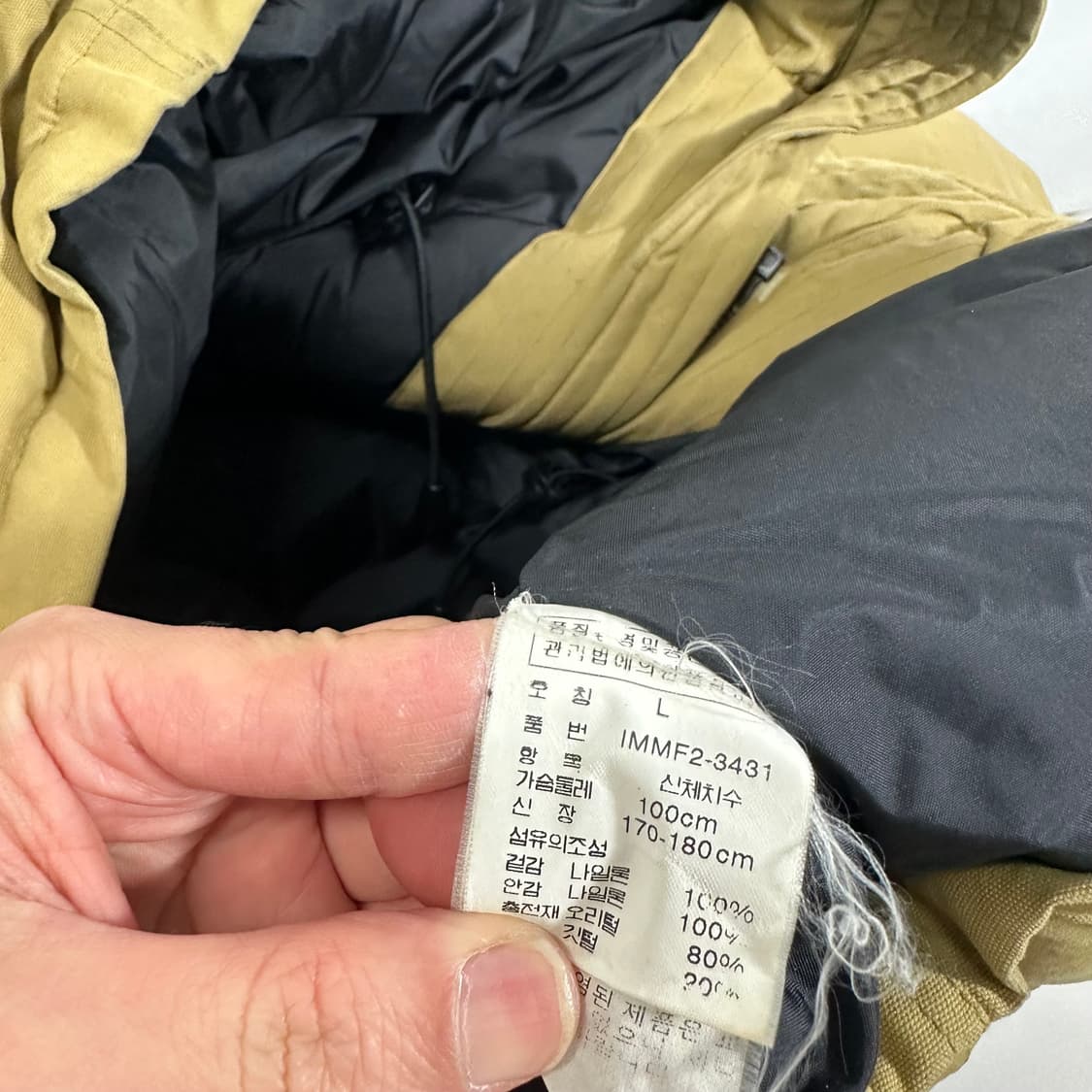 L 폴로 진스 베이지카키 N3B 야상 패딩 상품이미지9