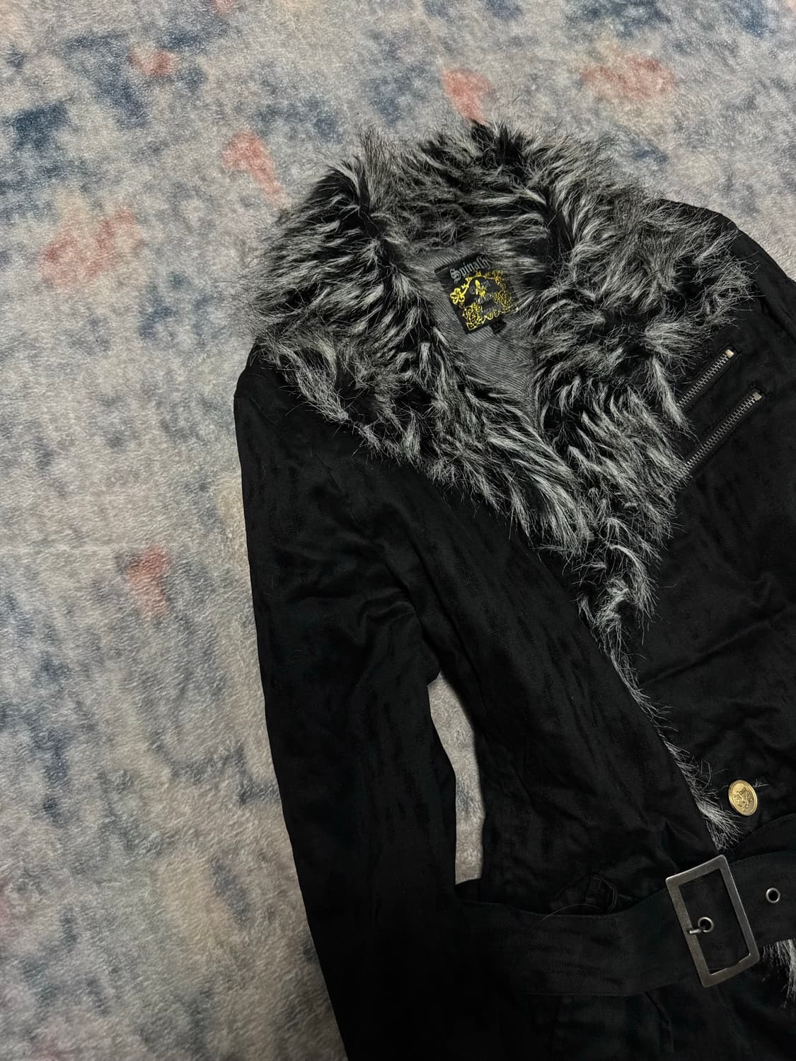 Spinash 00s archive leopard trimming fur 상품이미지2