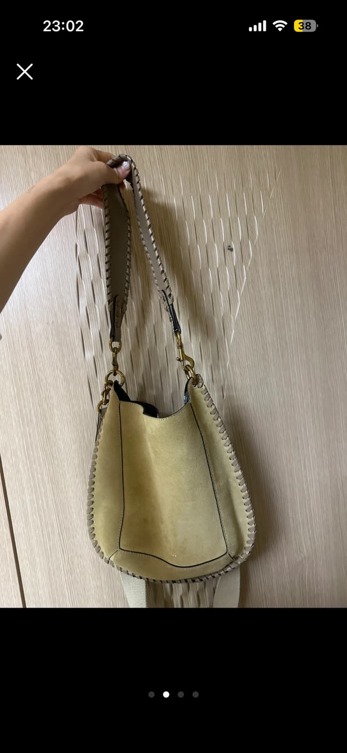 이자벨마랑 스웨이드 베이지백 상품이미지1