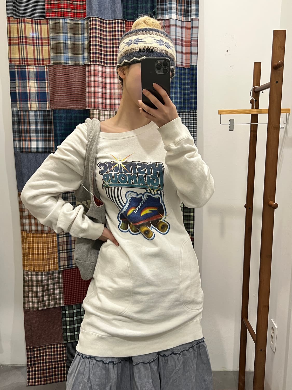 히스테릭글래머 롤러스케이트 롱 맨투맨 상품이미지4