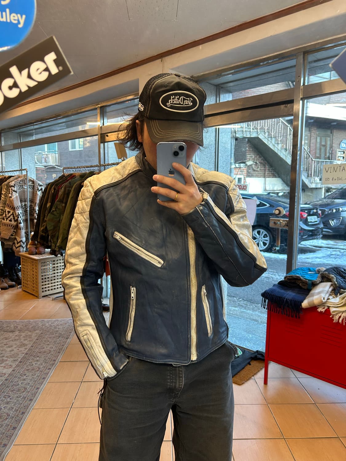 80,90‘s Euro motorcycle racing jacket 상품이미지6