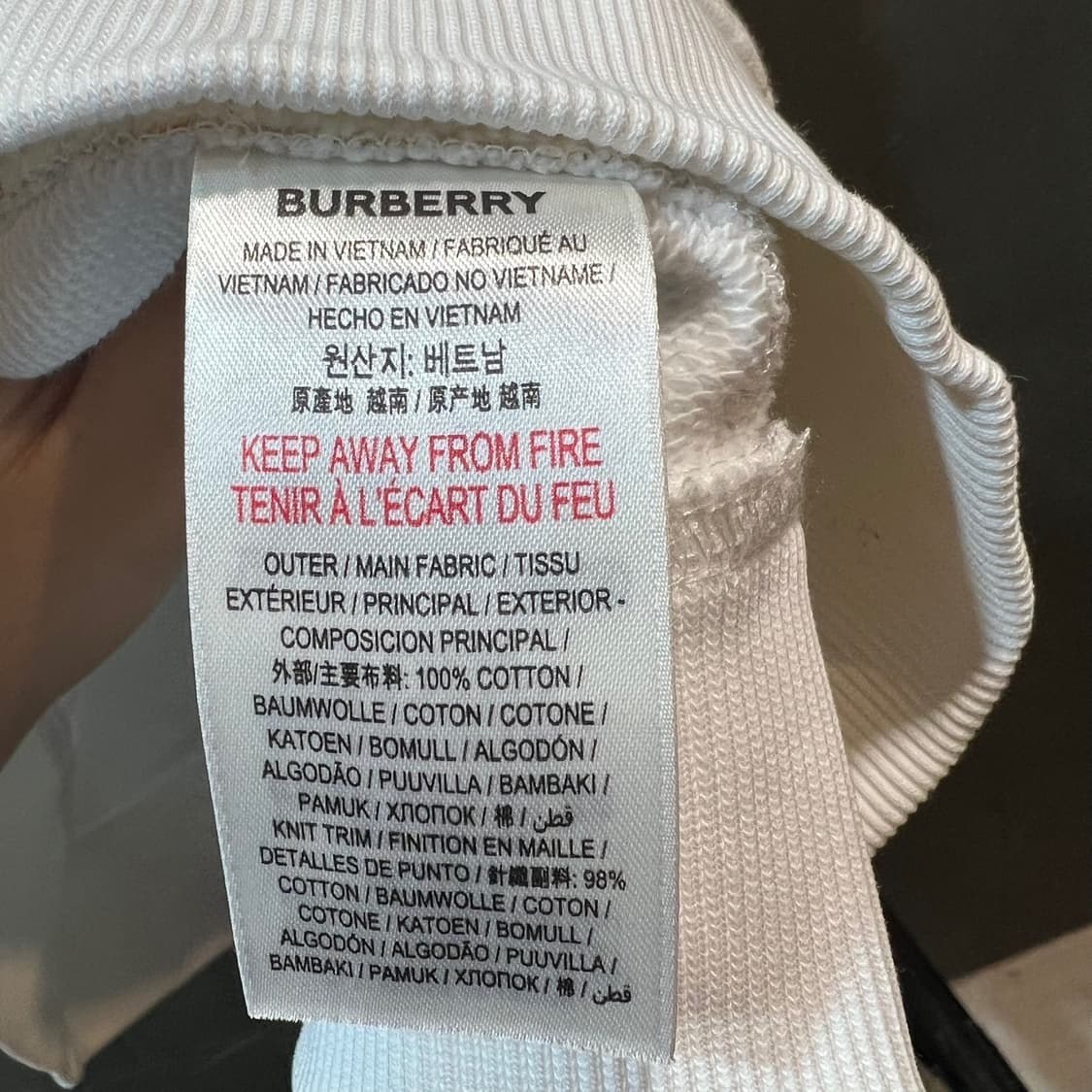 [L] BURBERRY 버버리 후드티 상품이미지8