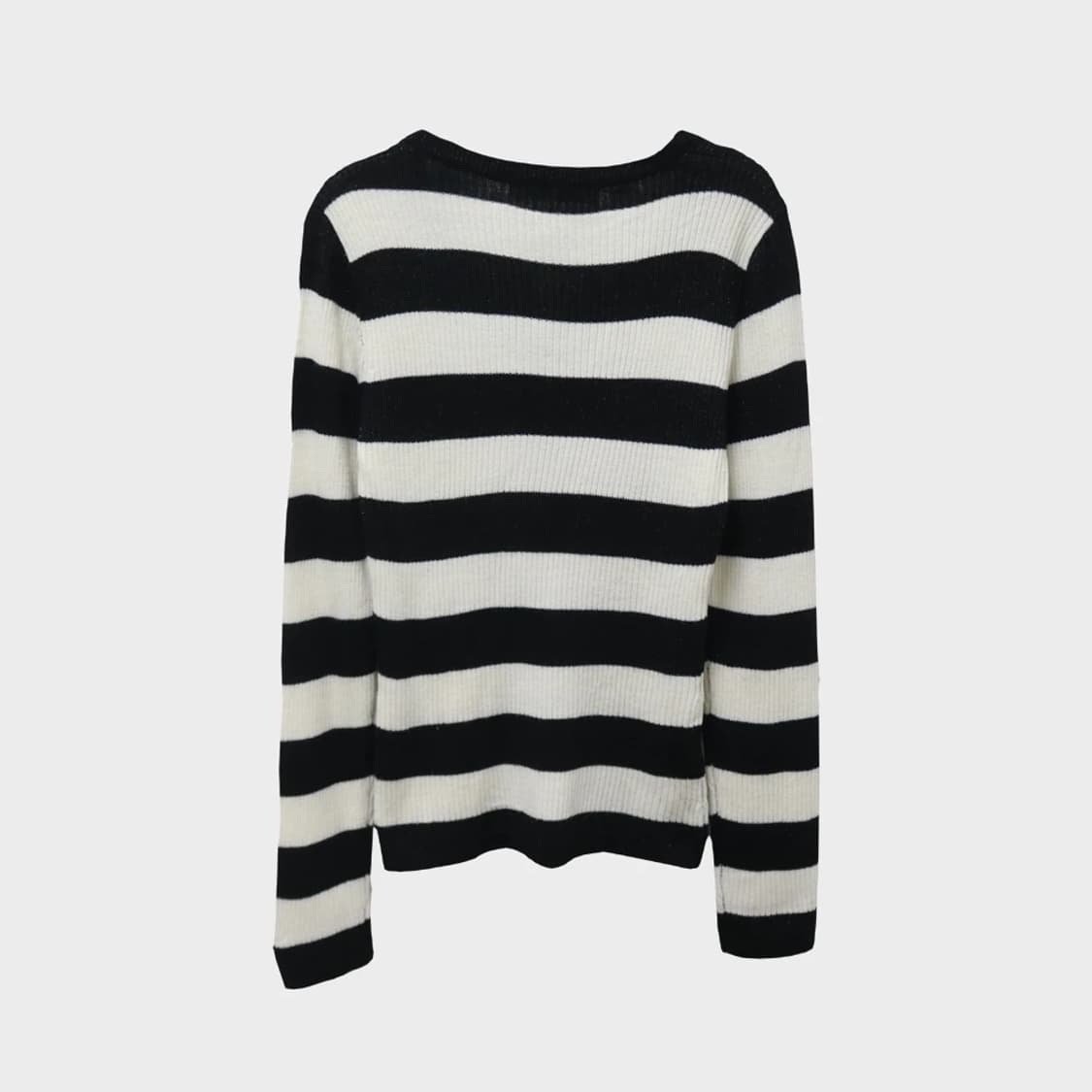 RAIE PA DOU 스트라이프 반 오픈 니트 62287 상품이미지2