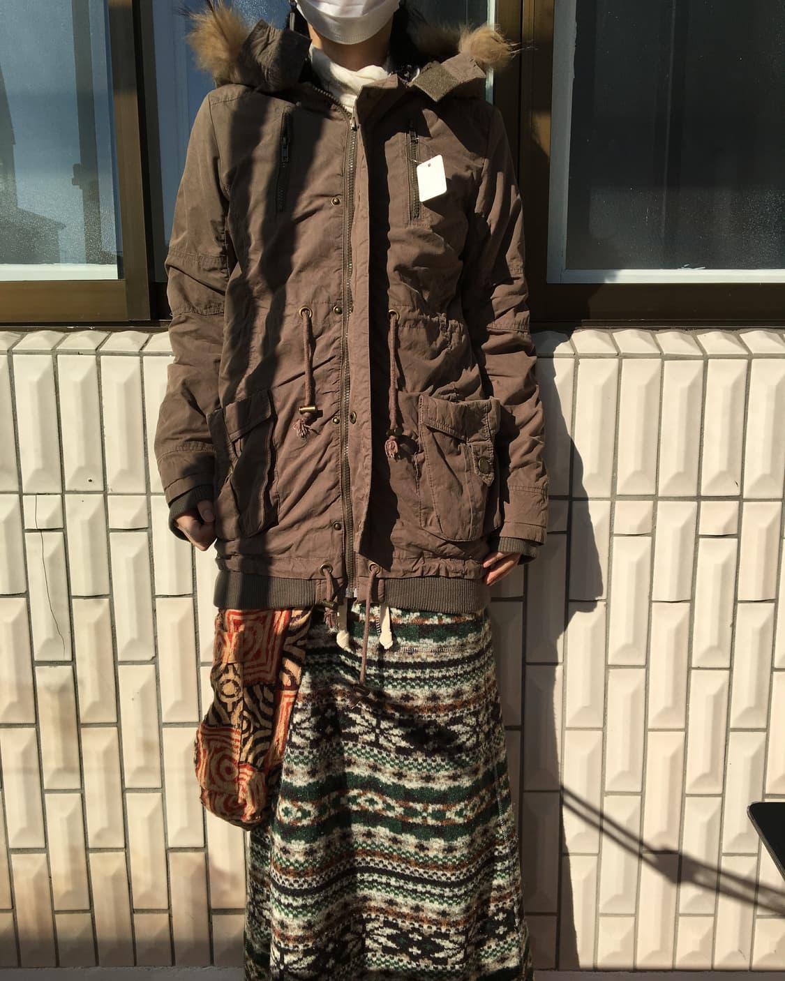 Fake fur hood filed jacket 상품이미지1