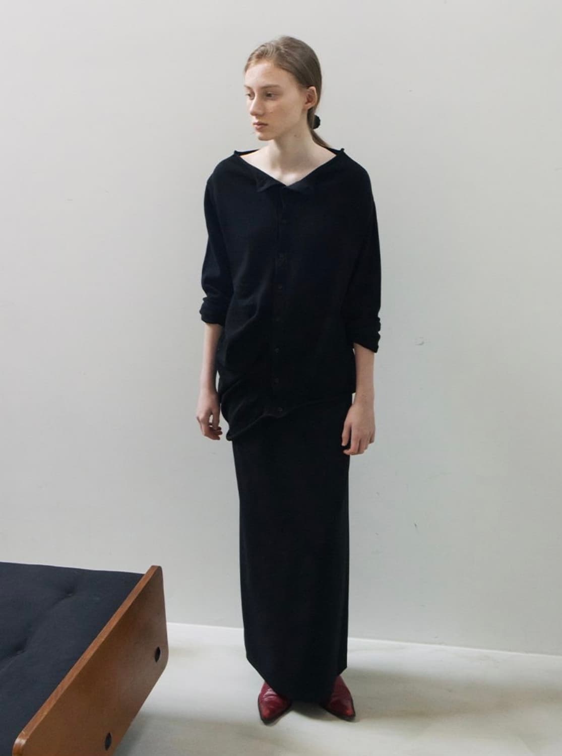 [REPOS] Supima Unbal Cotton Cardigan 상품이미지3