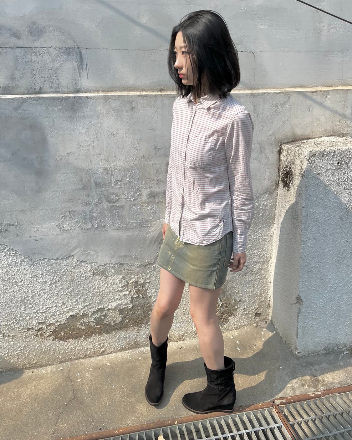 히스테릭 글래머 스트라이프 셔츠 상품이미지8