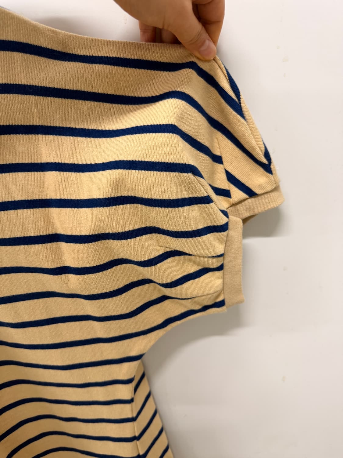 앤드유 AND YOU 스트라이프 카라 티셔츠 (새제품) 상품이미지2