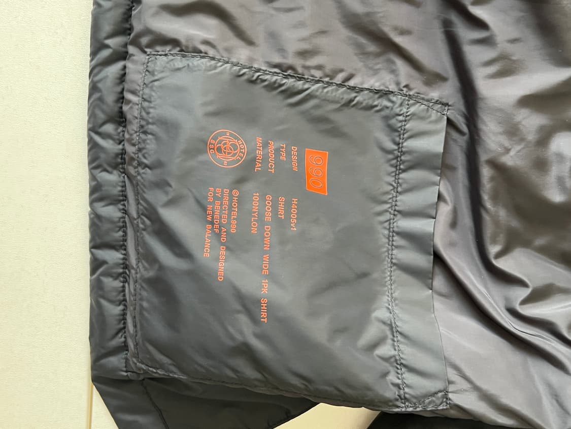 호텔990 X 뉴발란스 오버셔츠 패딩자켓 상품이미지2