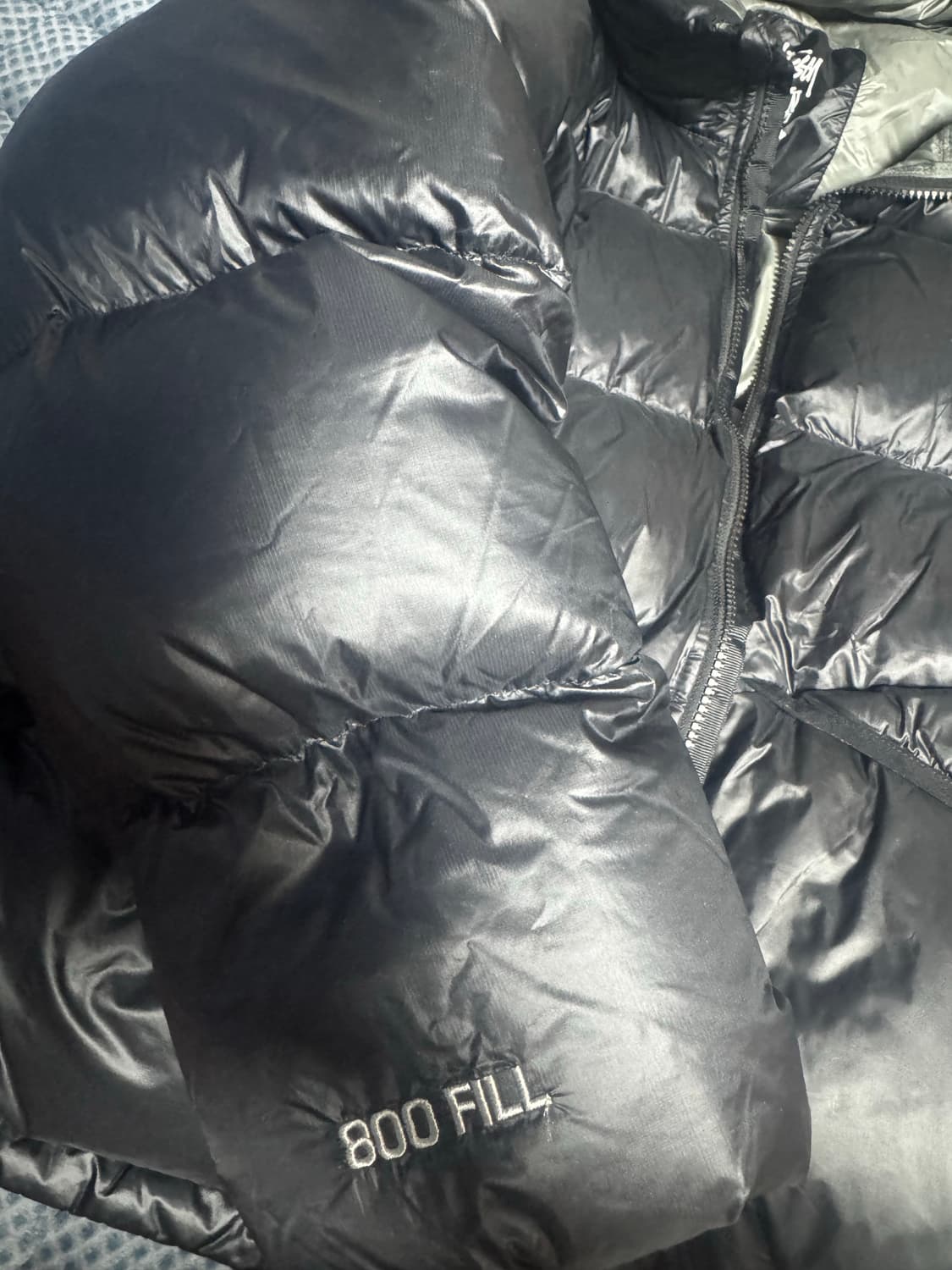 스투시 패딩 s사이즈 마이크로립스탑 블랙 역시즌 초급처 상품이미지2