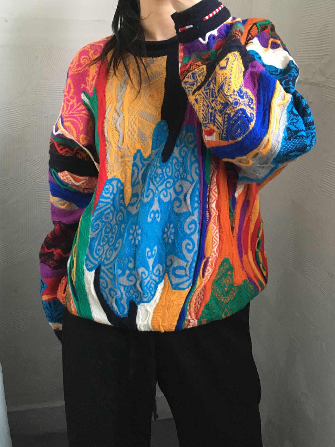 Coogi 쿠지 멀티컬러 케이블 니트  상품이미지3