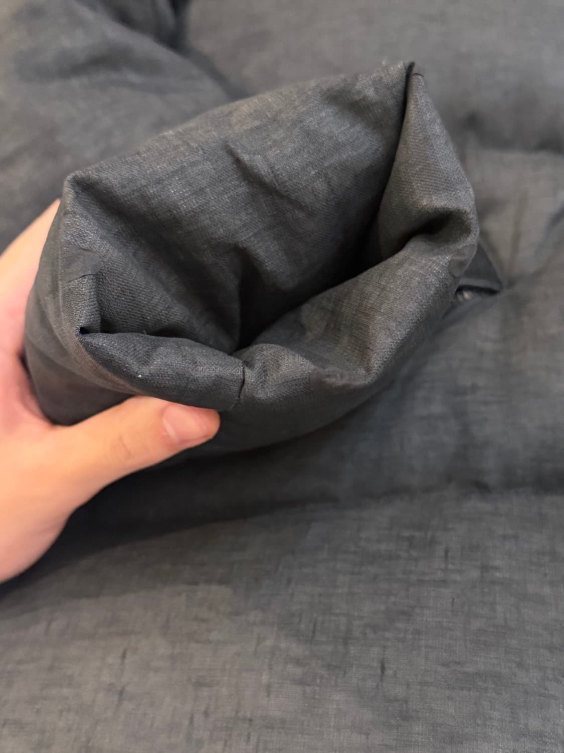 스톤아일랜드 20fw 쉐도우프로젝트 린넨 패딩 블랙 상품이미지8