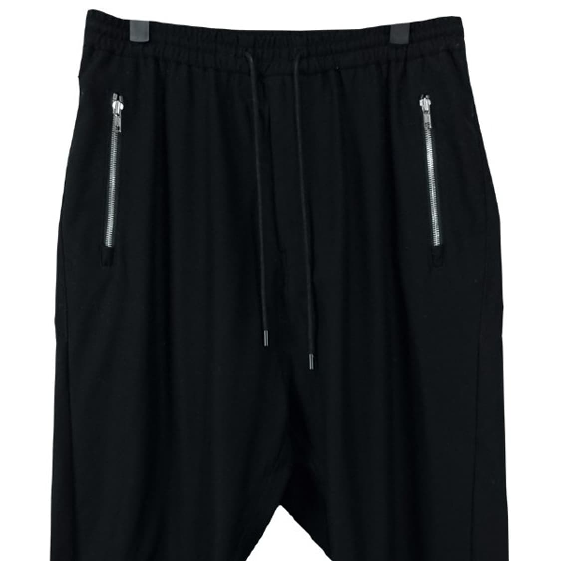 [준지] 18 S/S 실버 지퍼 베기핏 트레이닝 팬츠 블랙 P01551 상품이미지4