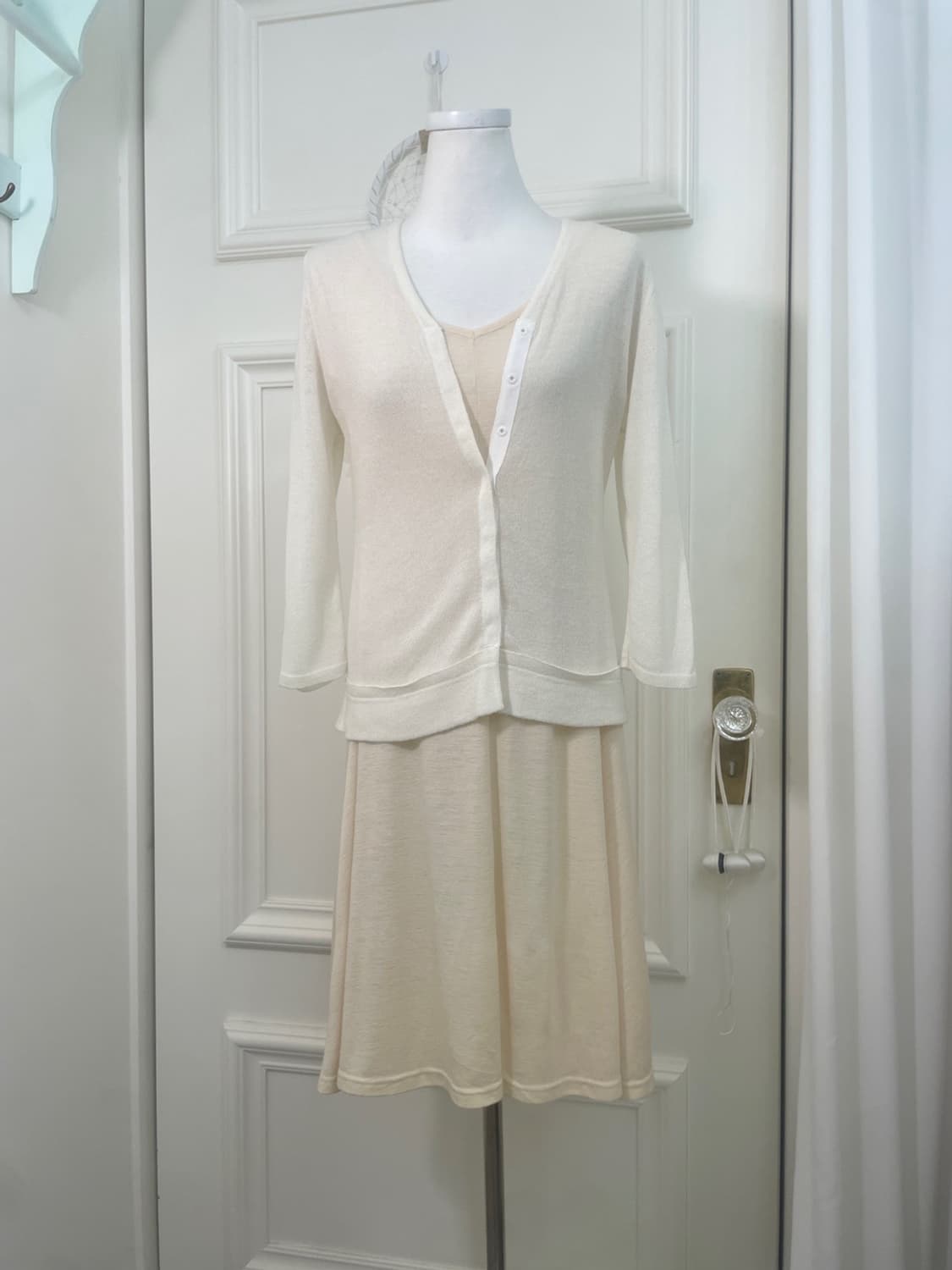 ivory summer basic cardigan(size-38) 상품이미지2
