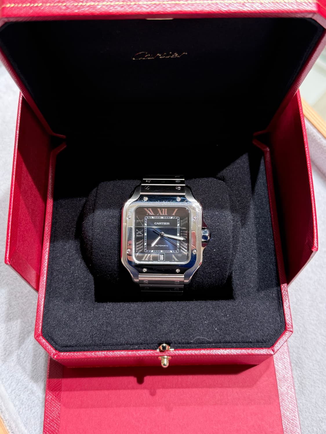 까르띠에 산토스 신형 라지 청판 22년  상품이미지1