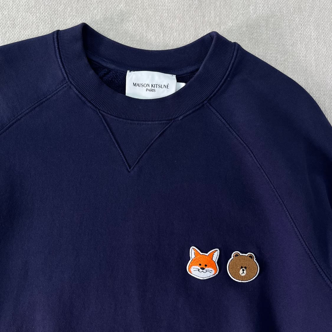 95 메종키츠네 라인프렌즈 패치 맨투맨 상품이미지2