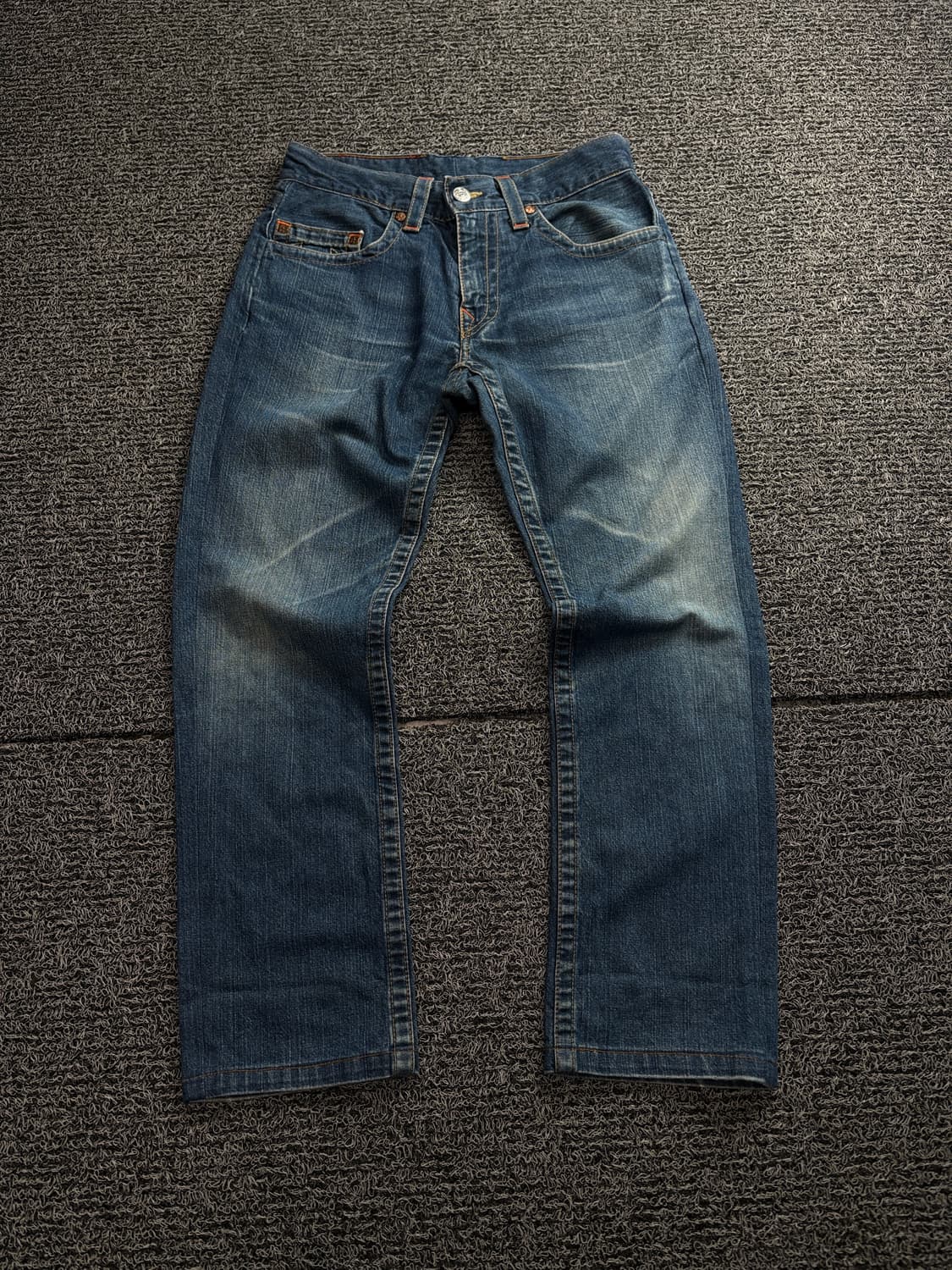 00s 트루릴리젼 y2k 빈티지 바비 워싱 와이드 데님 팬츠 1728 상품이미지2