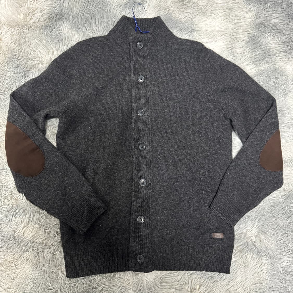 바버 패치 버튼 집업 가디건 L사이즈  상품이미지1
