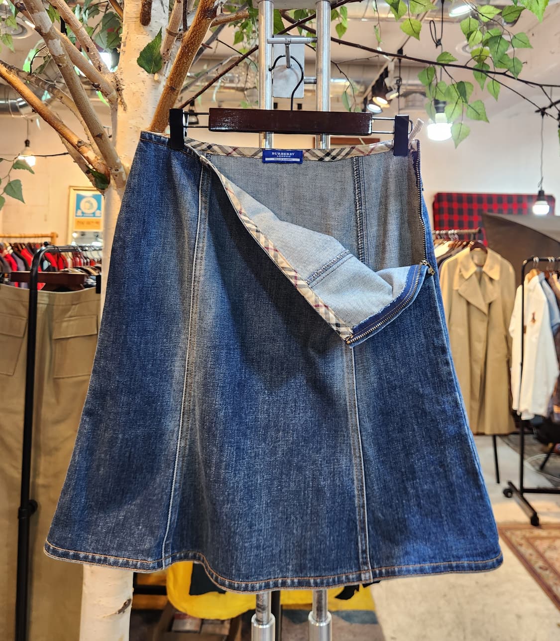 BURBERRY 버버리 블루라벨 데님 스커트 상품이미지7
