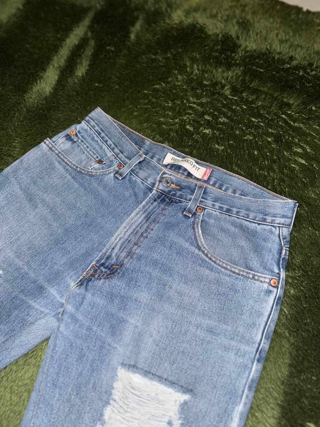[W31/L34] 리바이스 550 USA 디스트로이드 데님 팬츠 상품이미지2