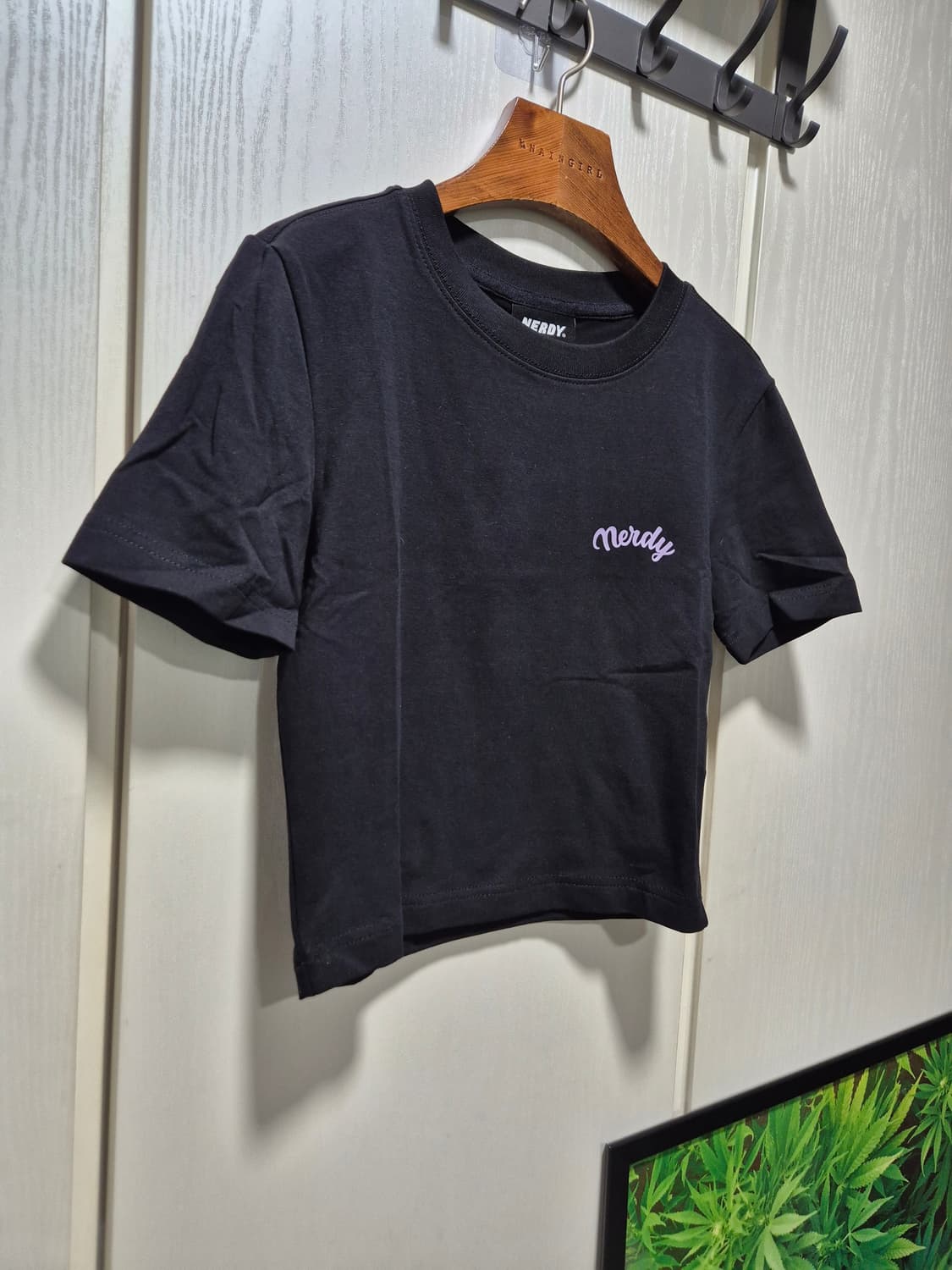 (세일)(새상품)널디 반팔 티셔츠 반바지 세트 블랙 상품이미지3