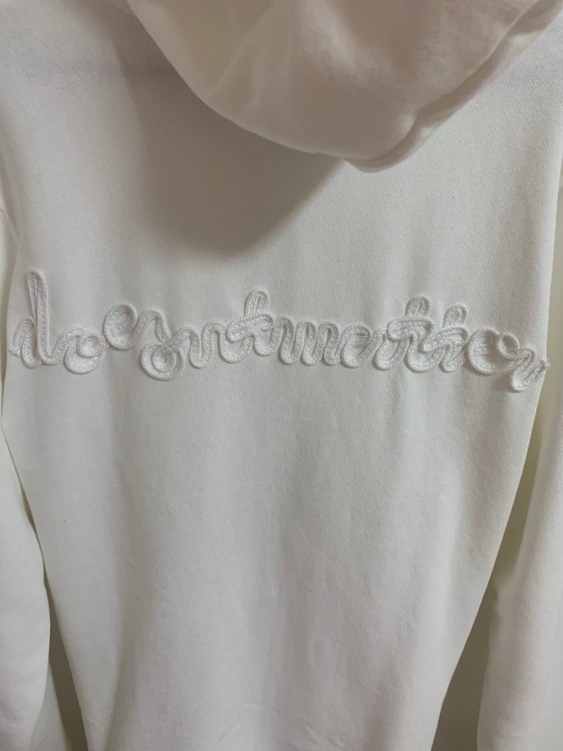 더즌매러 후드집업 화이트 상품이미지6