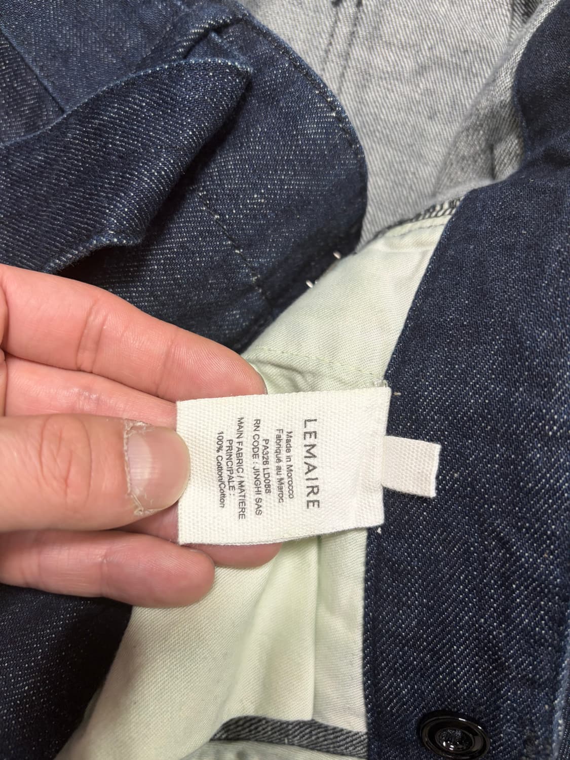 르메르 인디고 트위스트 팬츠 L사이즈 상품이미지4