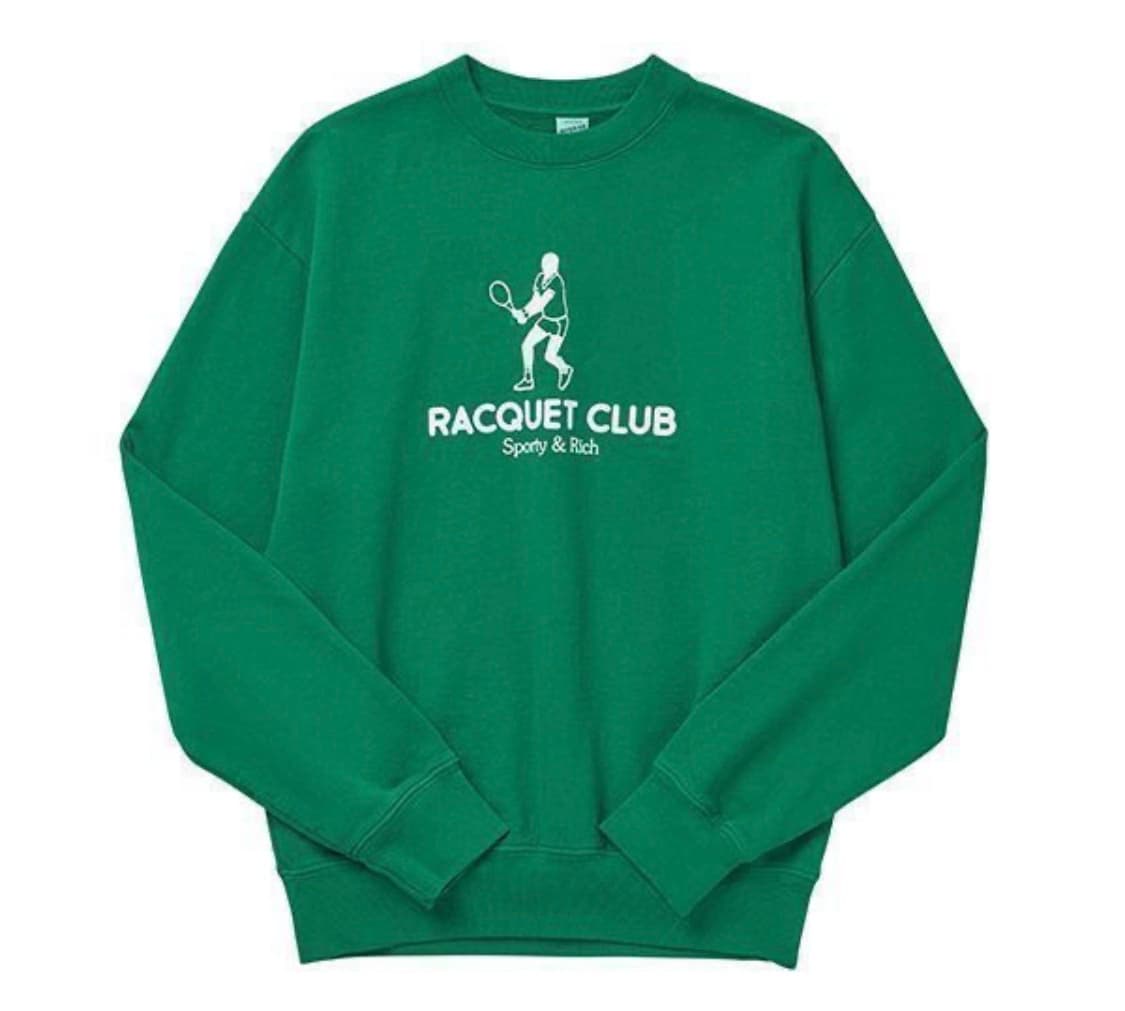 [3] 스포티앤리치 라켓 클럽 맨투맨 그린 상품이미지2