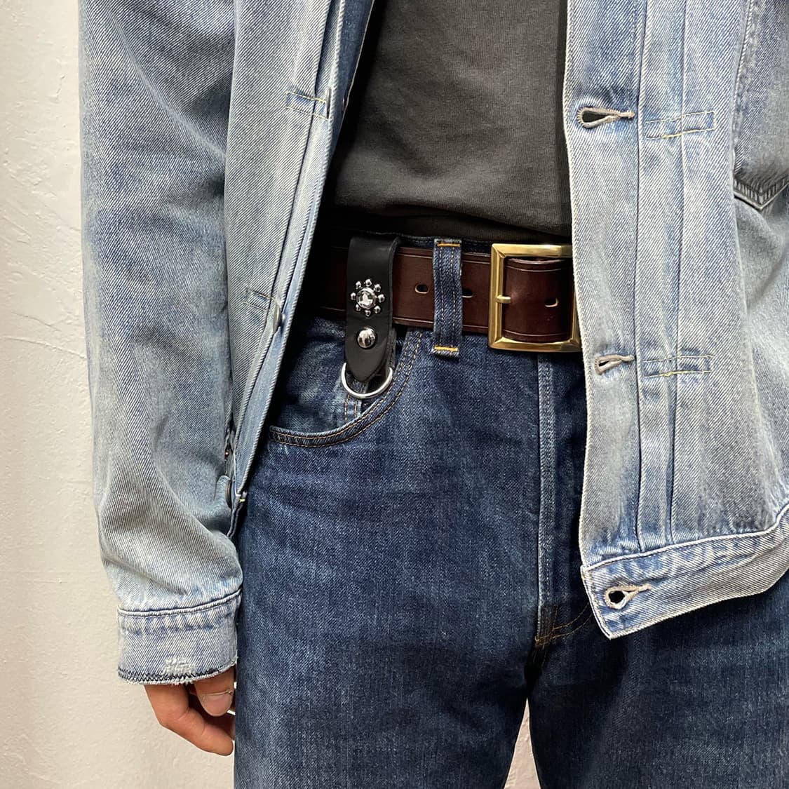 스탠다드 리벳 레더 키링 상품이미지4