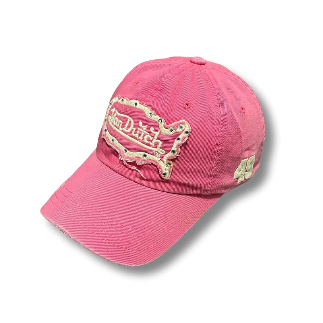 본더치 핑크 빈티지 볼캡 상품이미지1