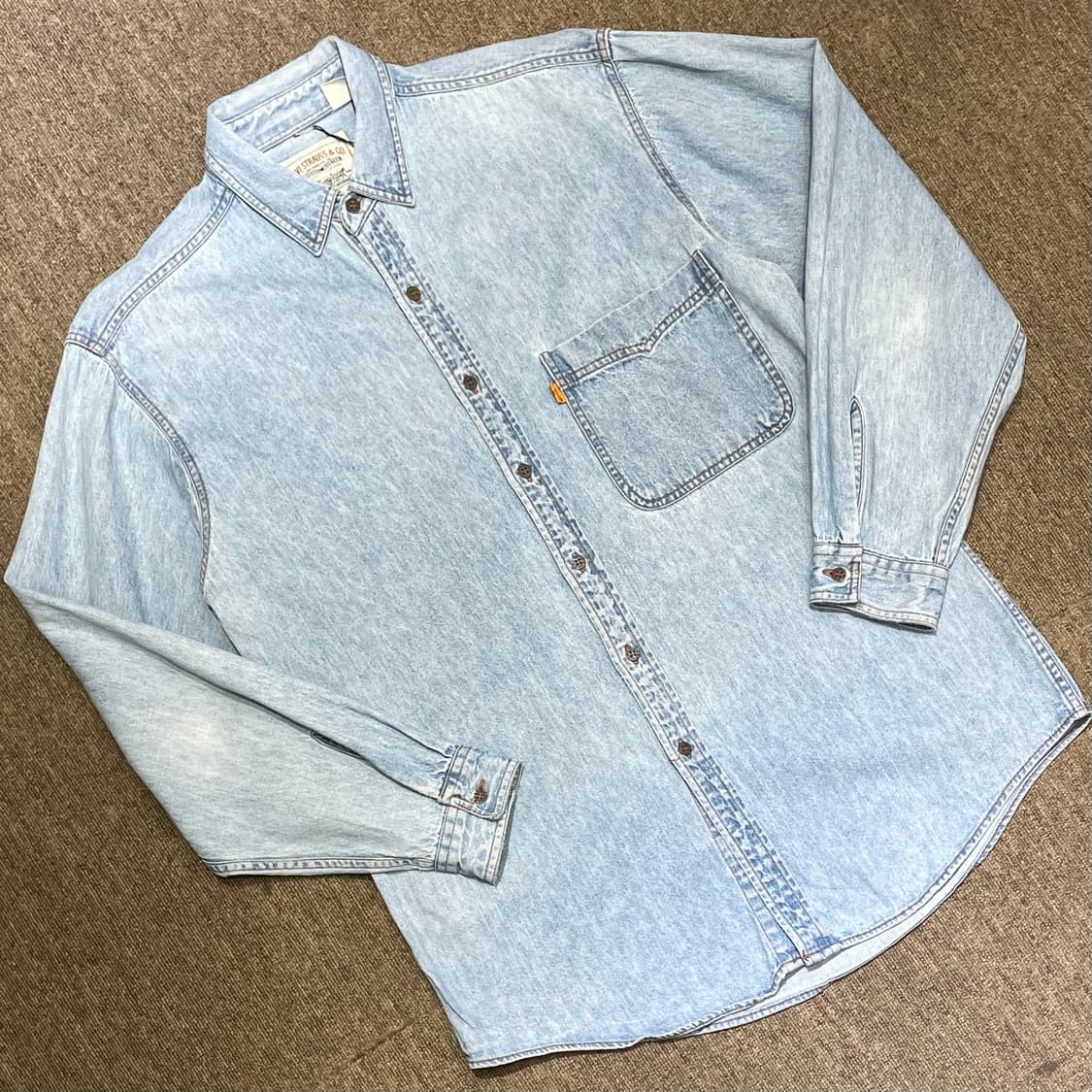 (M) Levi's 리바이스 코튼 데님 셔츠 상품이미지1