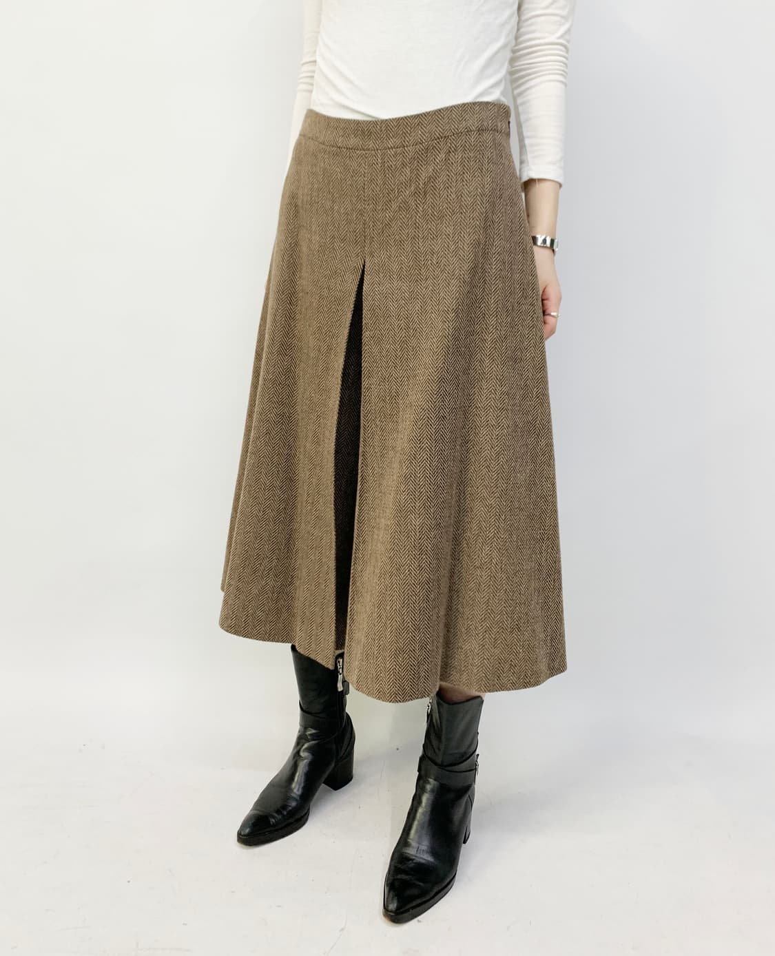 메종 마르지엘라 헤링본 울 스커트 팬츠 상품이미지2