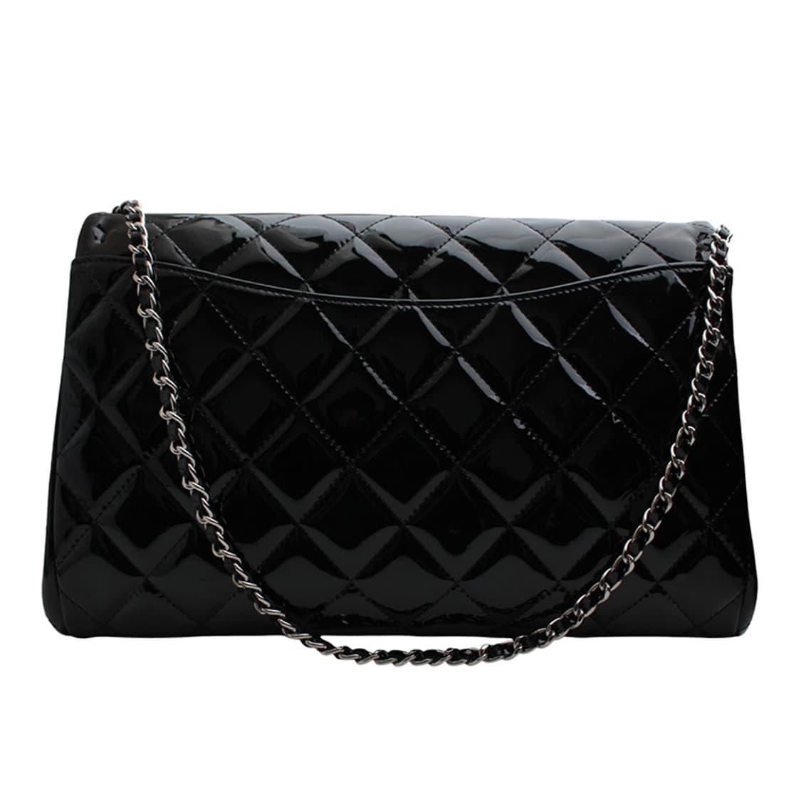 샤넬 블랙 페이던트 클러치겸 숄더백 (18번대) 상품이미지3