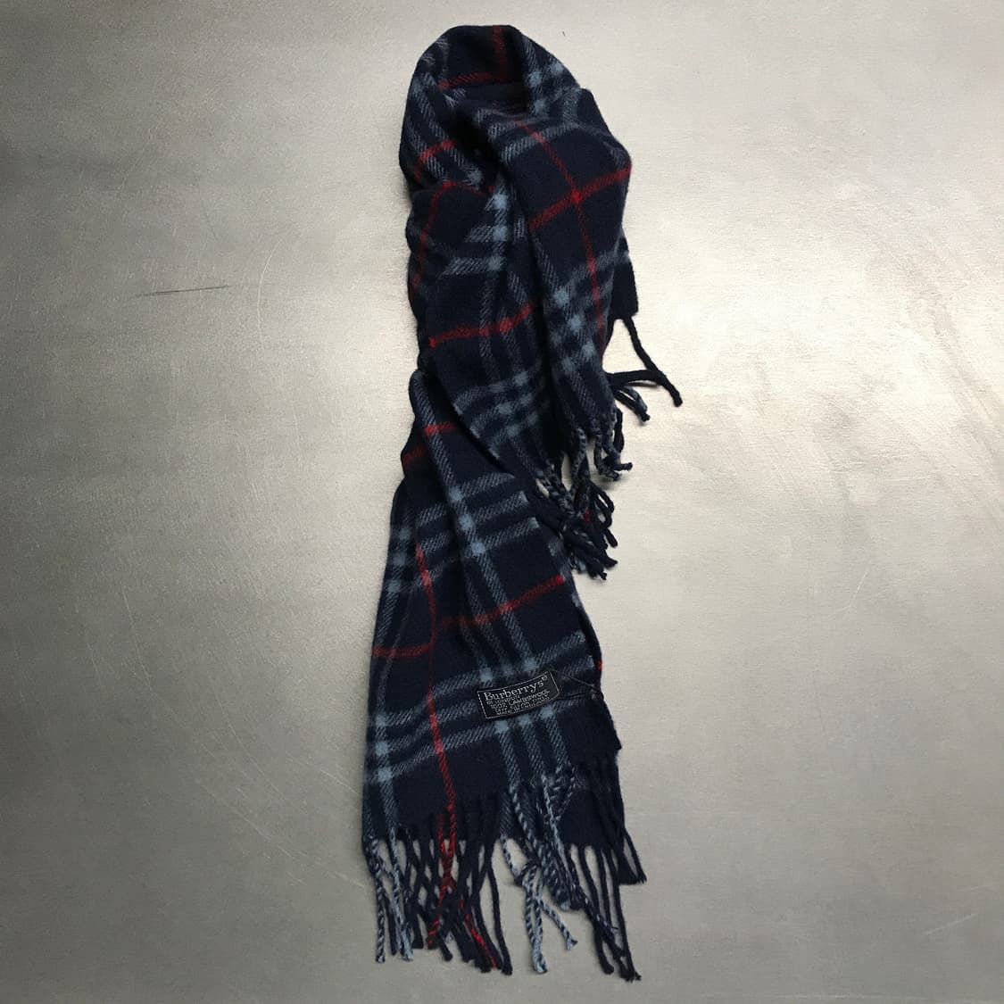 버버리 정품 램스울 머플러 네이비 상품이미지1