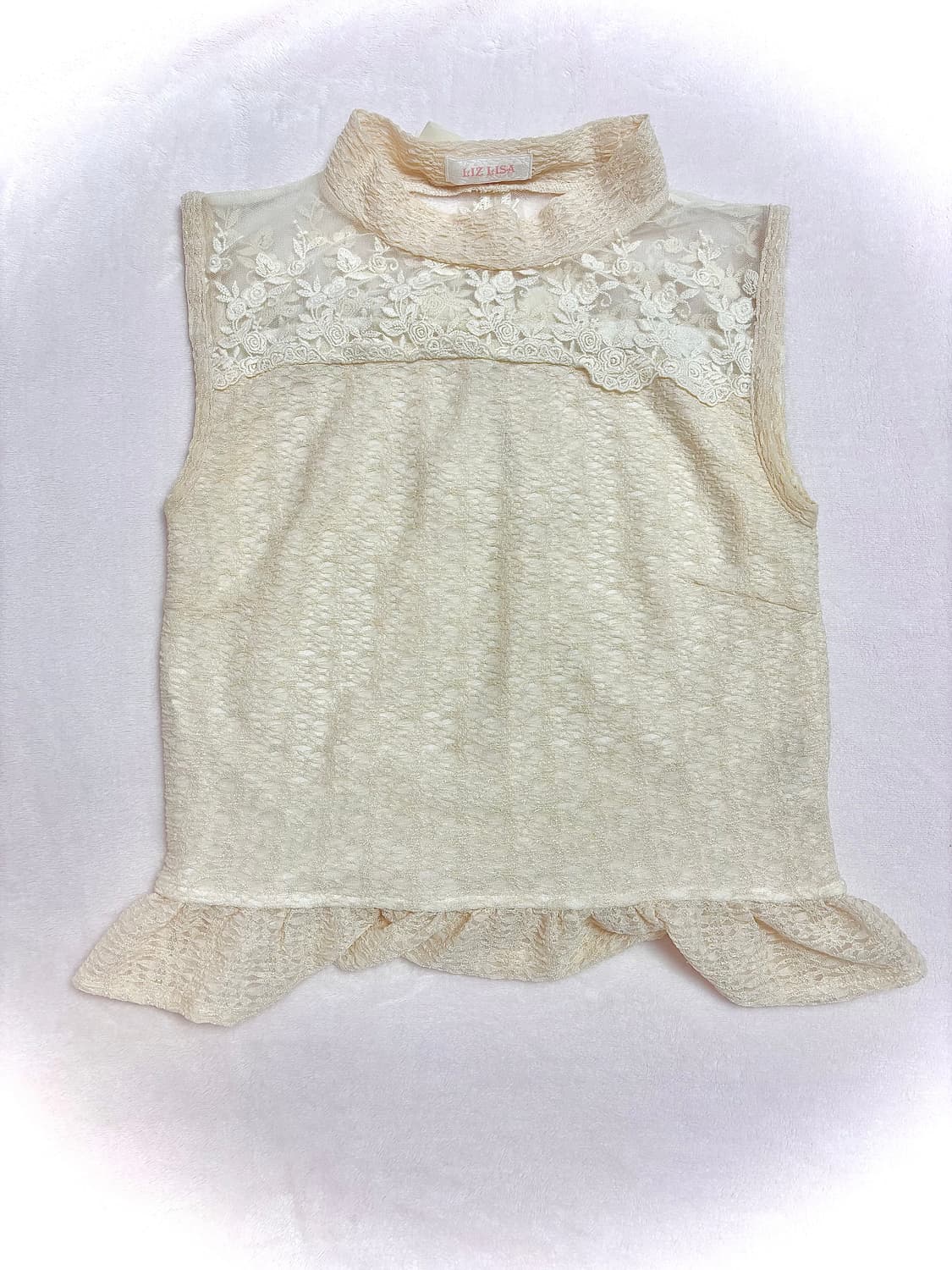 리즈리사 앙크루즈 리본 레이스 탑 세트 히메갸루 라떼갸루 스나계 상품이미지2