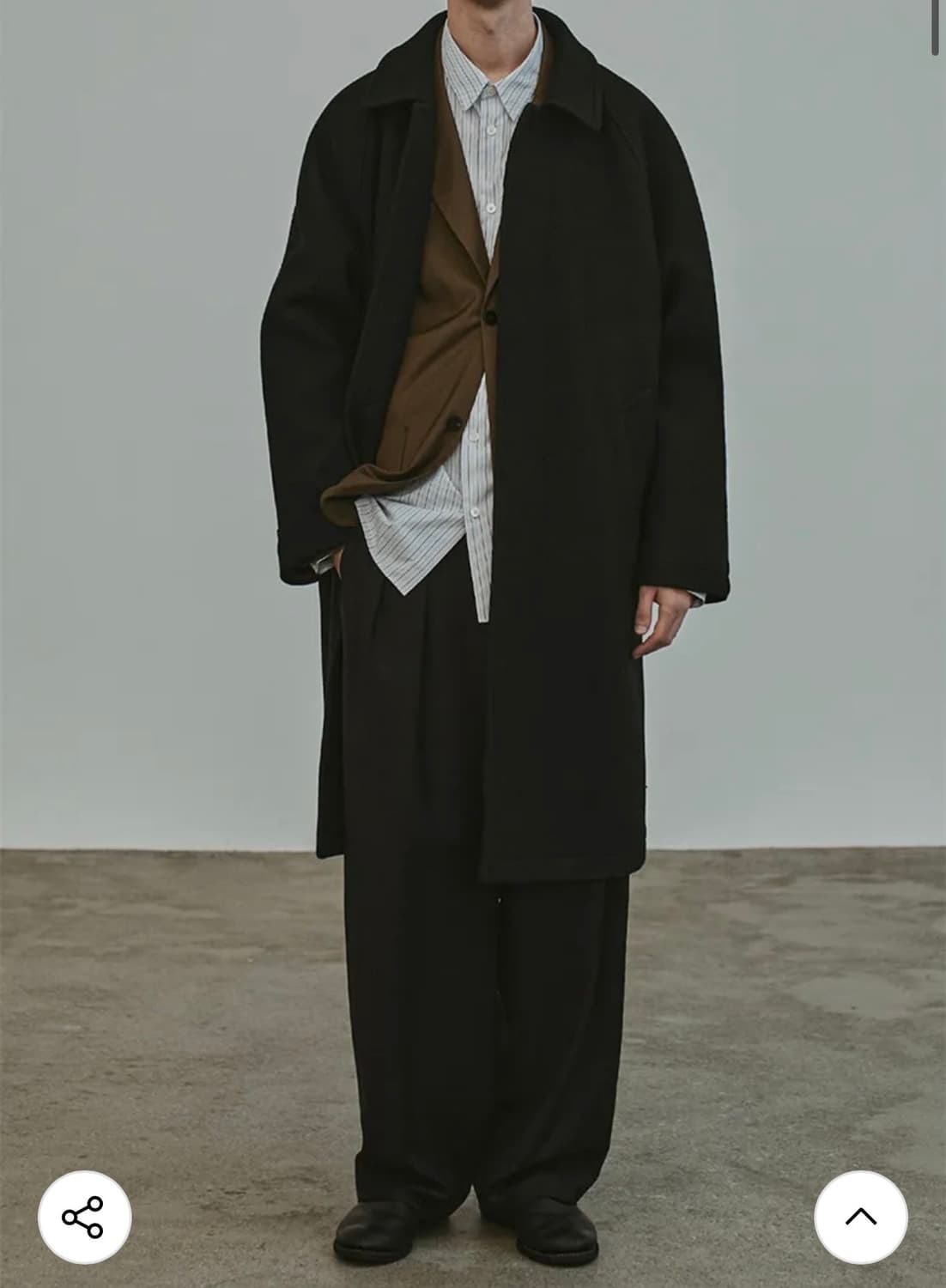 로드존그레이 울 발마칸 코트 상품이미지2