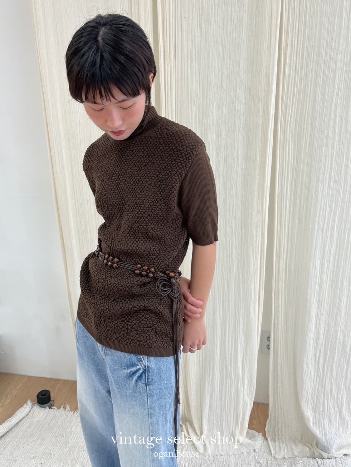 vintage acorn turtleneck knit top 상품이미지9