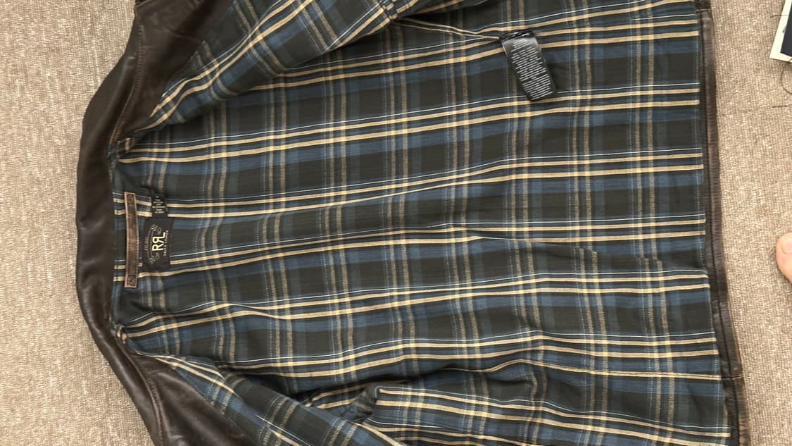 RRL 뉴스보이 레더 자켓 M 상품이미지7