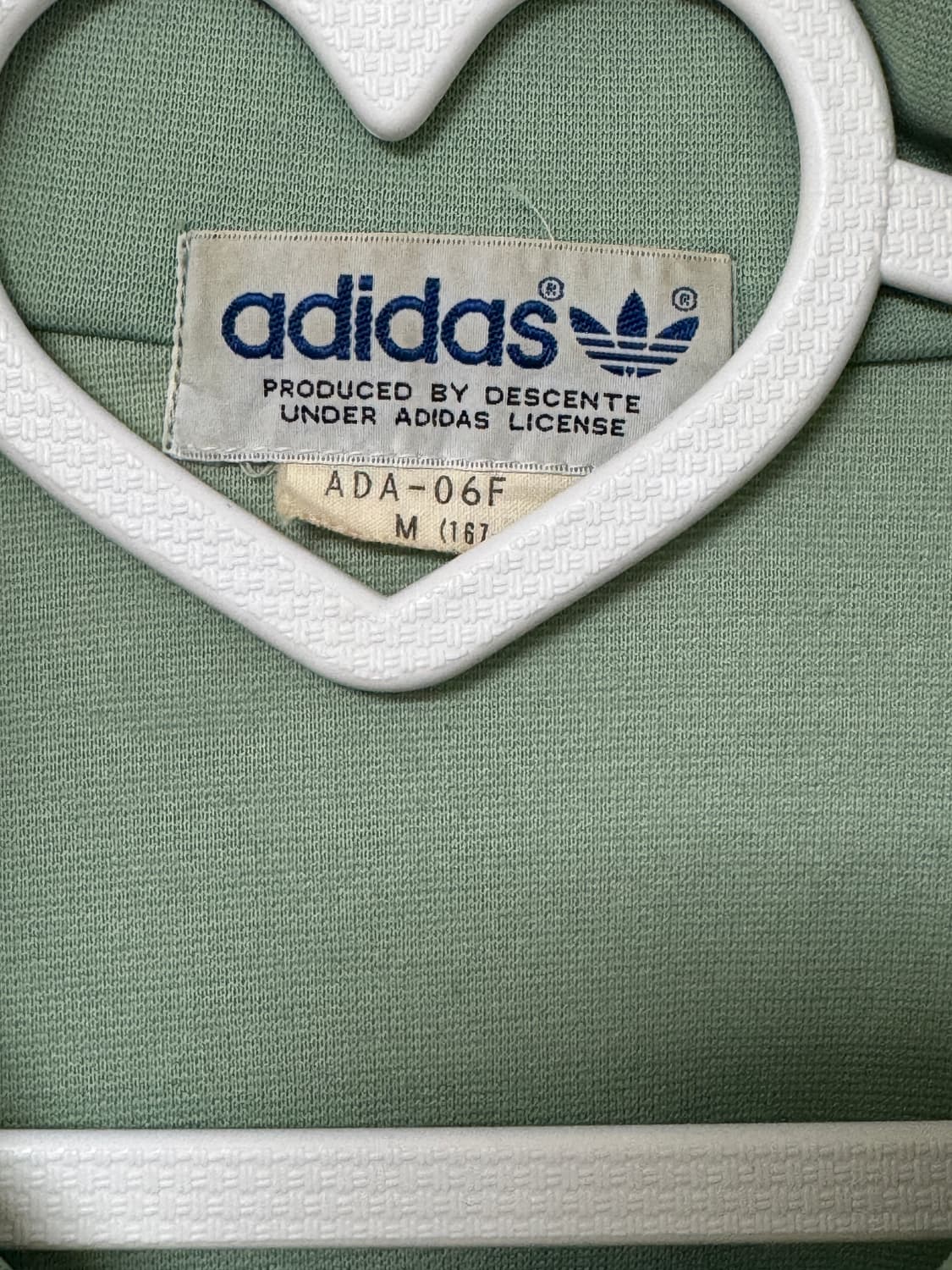 희귀)아디다스 서독제 말차 민트 그린 초록 녹차 연두 져지 80s 트랙탑 상품이미지2
