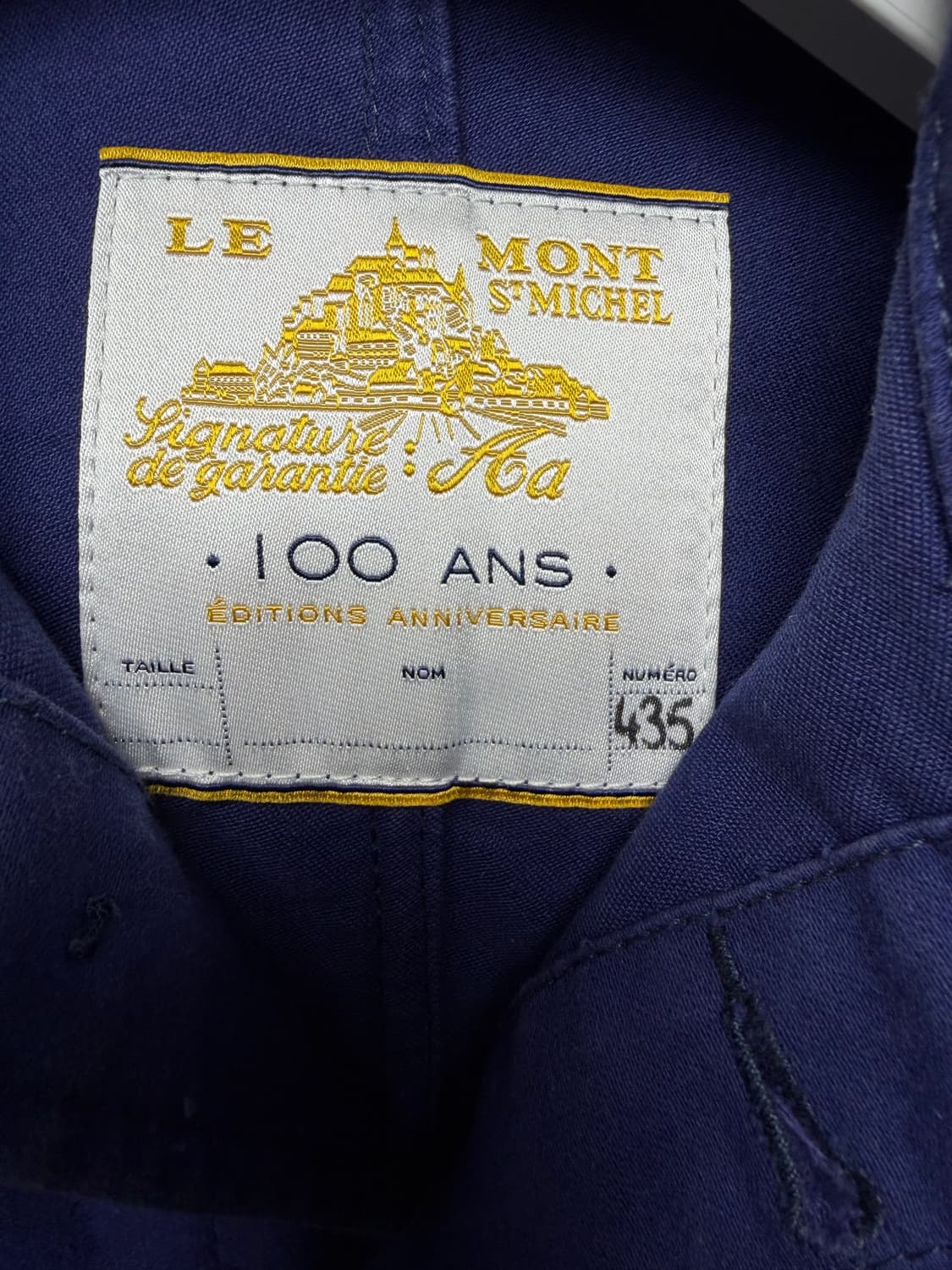 빈티지 르몽생미셸 100주년 기념 워크 자켓 블루 상품이미지3