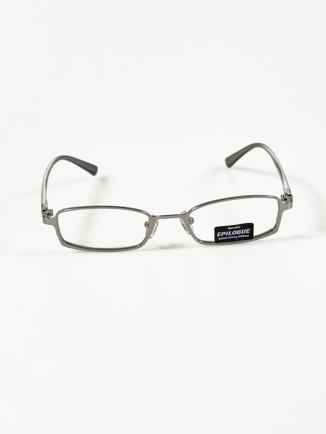 EPILOGUE 다크실버 슬림 스퀘어 메탈 빈티지 안경 상품이미지1