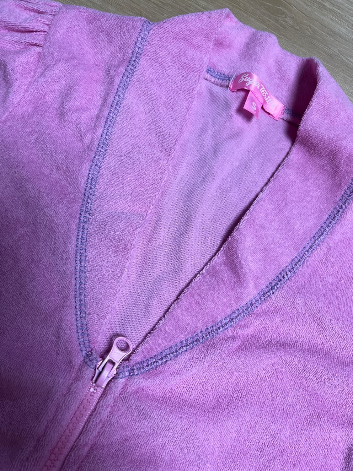 Dollskill 테리 반팔 집업 상품이미지2