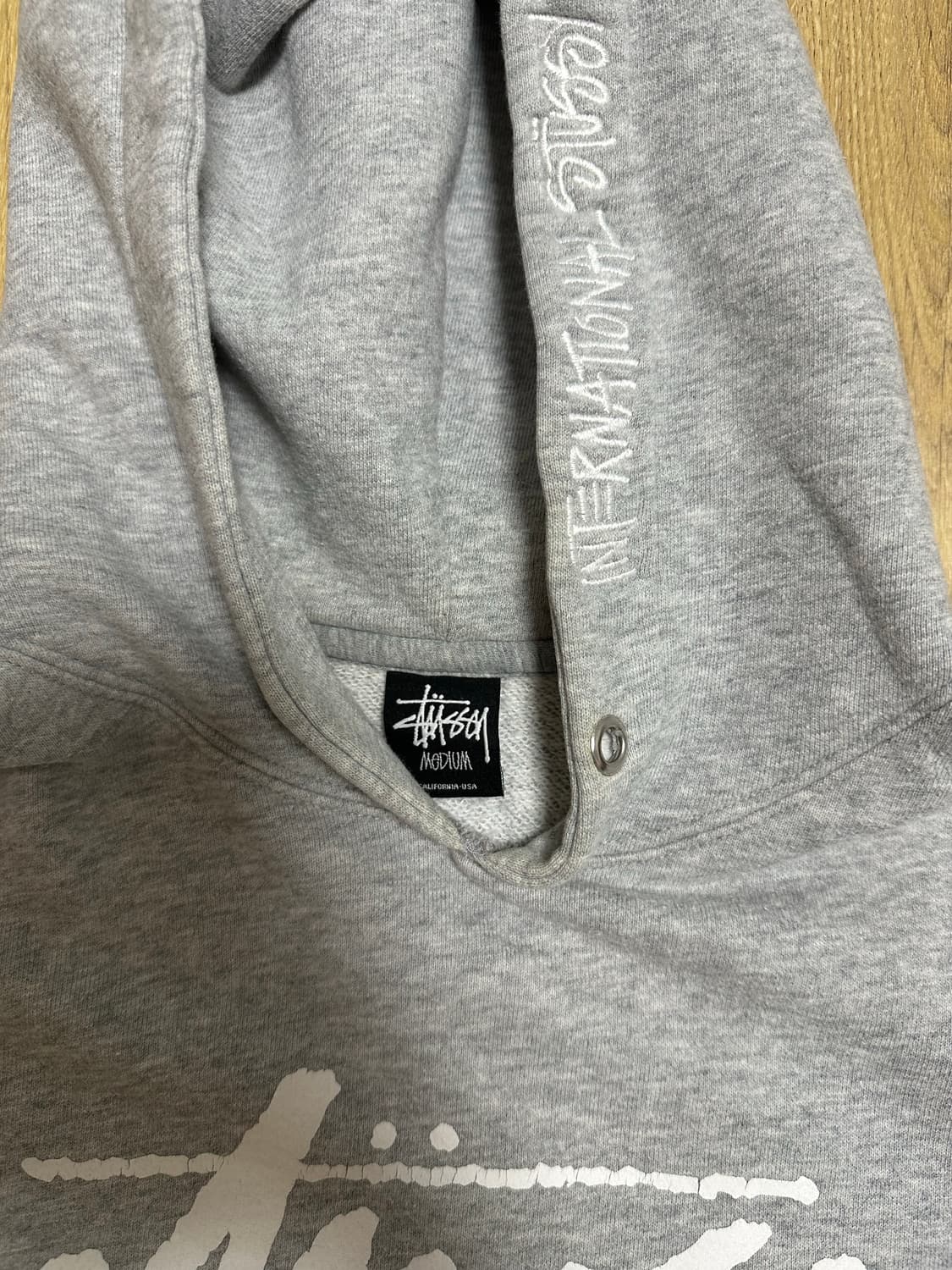 스투시 레터링 후드 M 상품이미지4