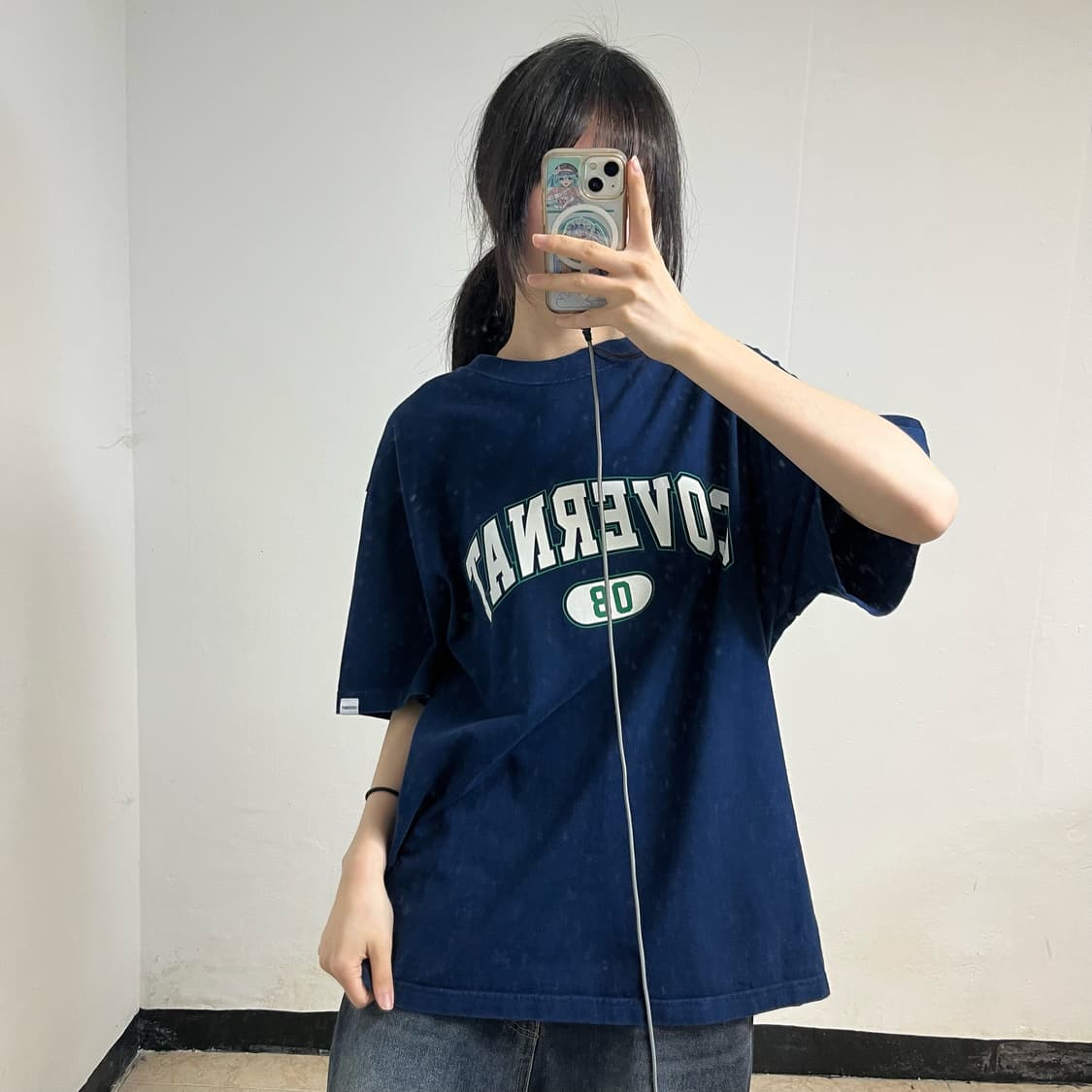 Covernat Navy T-Shirt 상품이미지1
