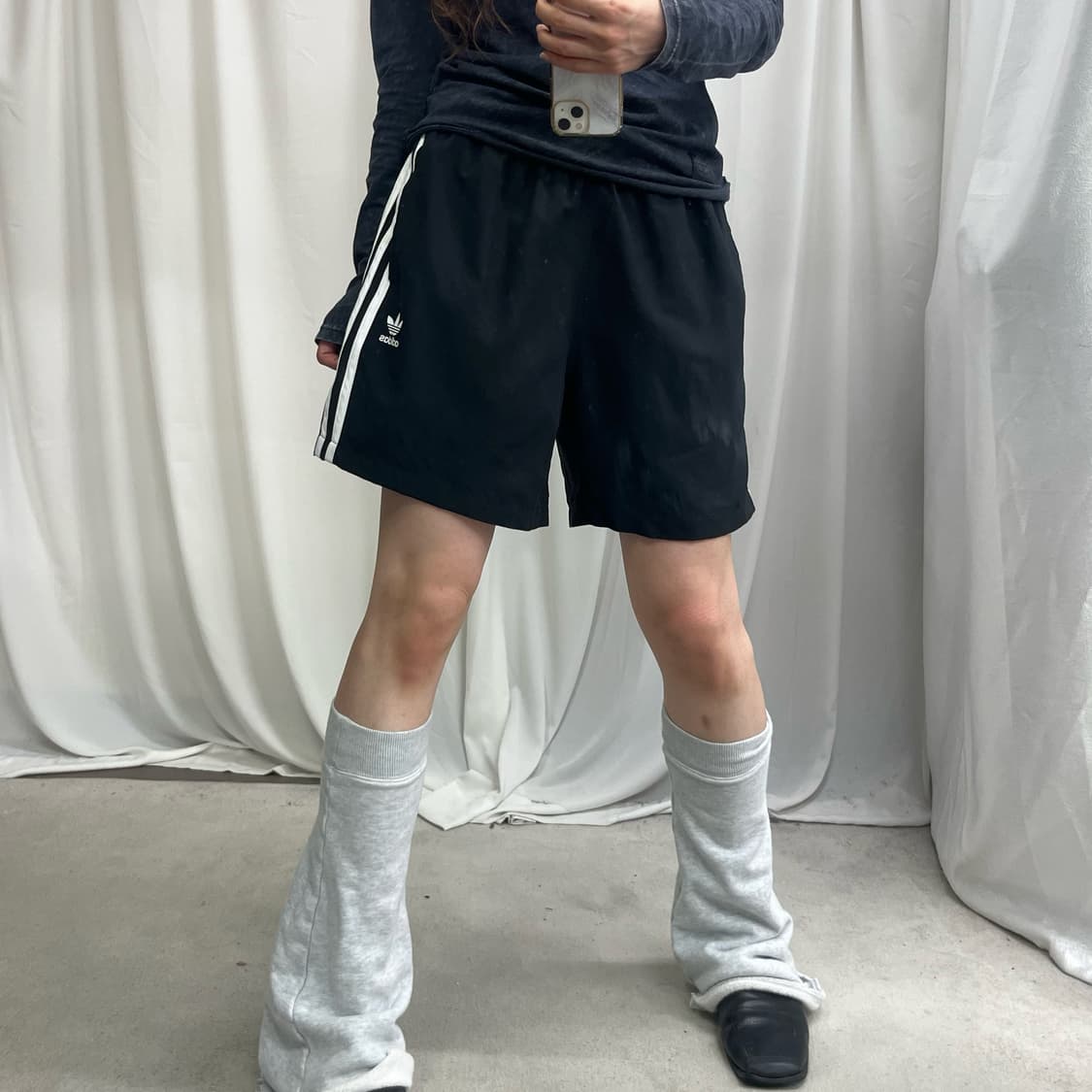 Adidas black firebird shorts 상품이미지2