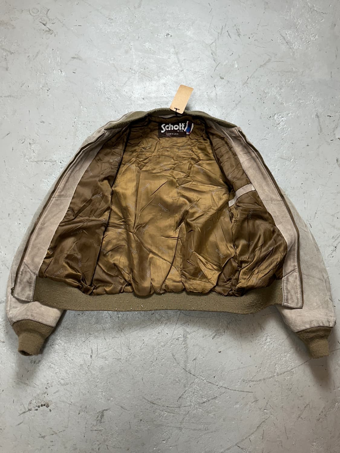 90's USA 빈티지 쇼트 스웨이드 봄버 자켓 빈티지레더 자켓 상품이미지7
