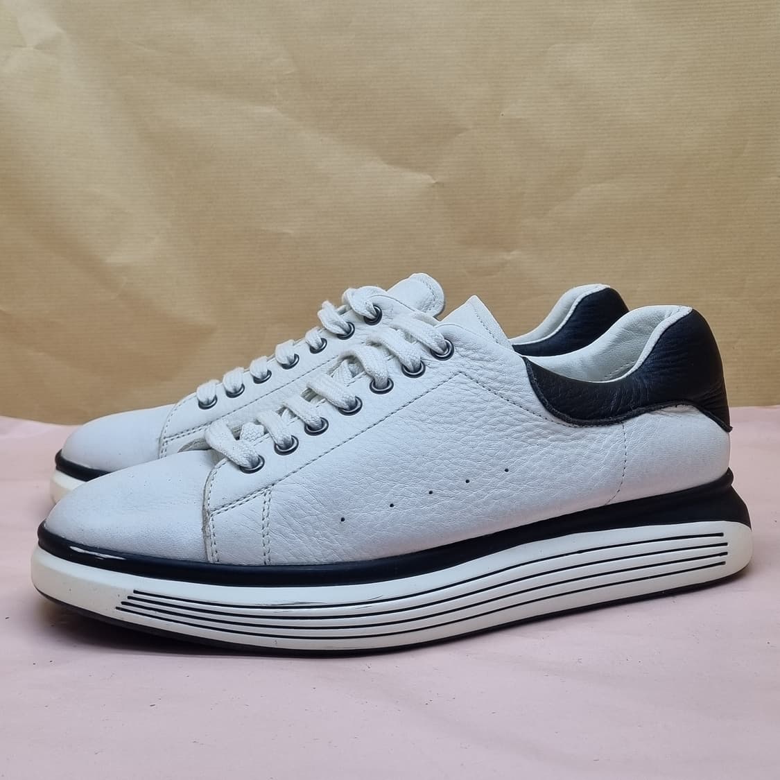 미소페 남성 가죽스니커즈 255 상품이미지1