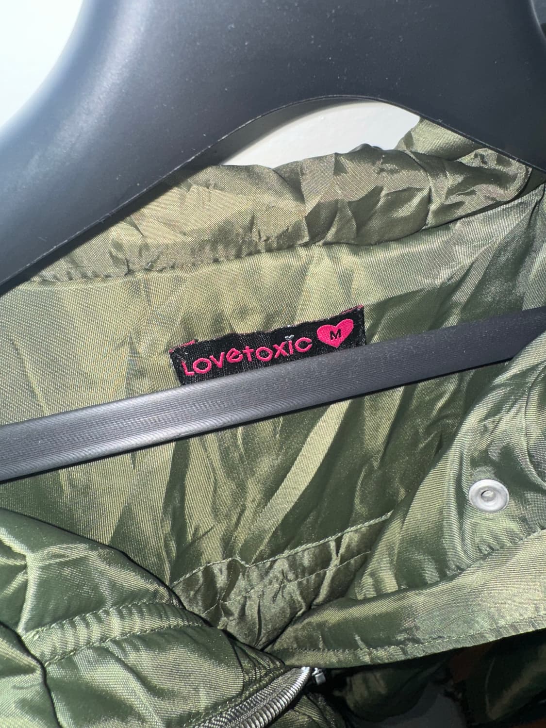 [LOVETOXIC] 러브톡식 카키 크롭 야상/항공점퍼 상품이미지4