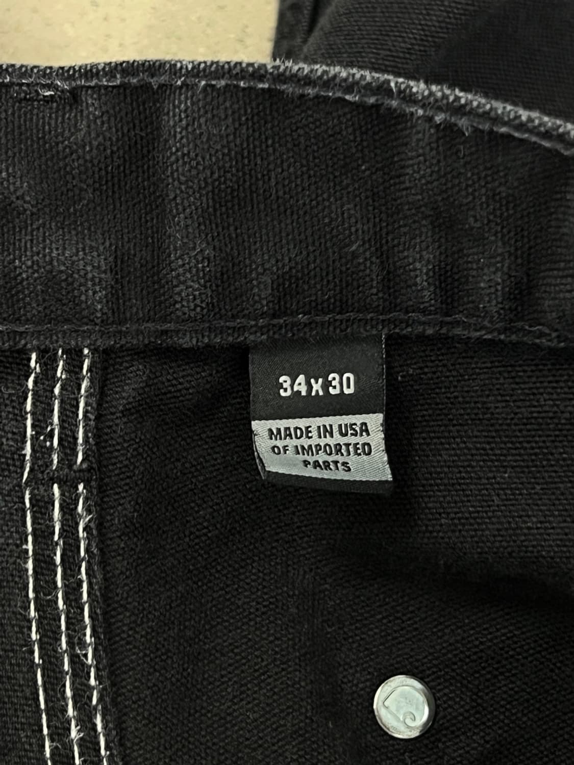 칼하트 블랙 더블니 팬츠 상품이미지9